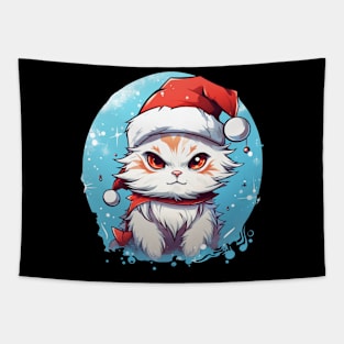 Christmas Cat - Winter Holiday Gift Tapestry