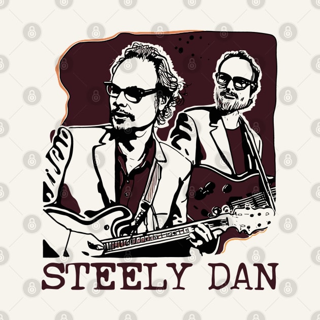 Steely Dan /// Retro Illustration Design by DankFutura