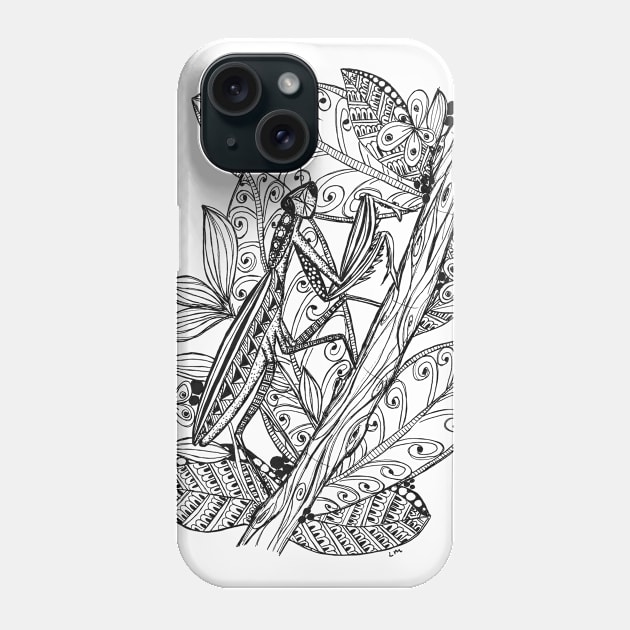 Praying Mantis Phone Case by LauraKatMax