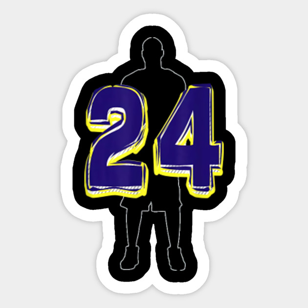 Player Number 24 Basketball Legend 24 2020 Rip Kobe Sticker