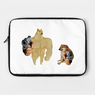 Buff Doge Laptop Cases Teepublic