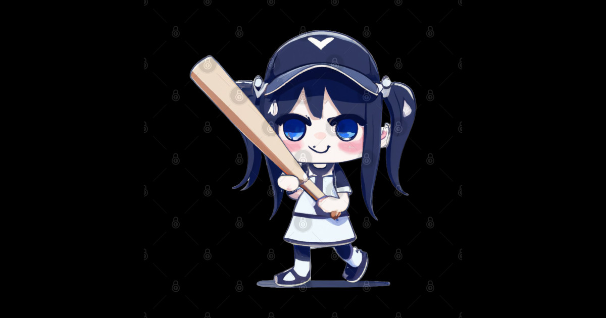 Cute anime design kawaii character girl - Anime Girls - Sticker | TeePublic