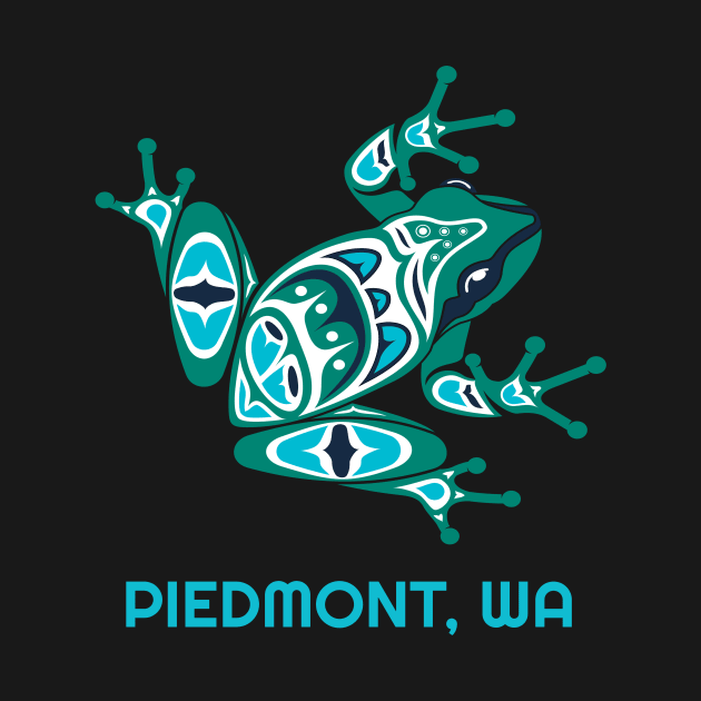 Piedmont, Washington Frog Pacific NW Native American Indian by twizzler3b
