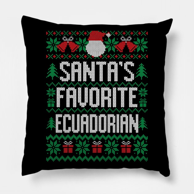 Santa's Favorite Ecuadorian Pillow by Saulene