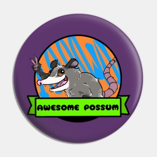 Awesome possum Pin