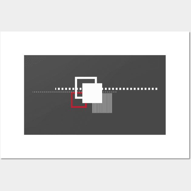 Abstract Square Geometric Prints, Minimalist Minimal Simple