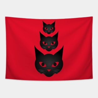 Black Cats Tapestry