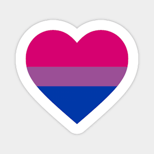 no outline heart - bisexual Magnet