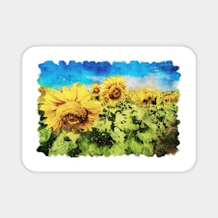 Sunflowers 10 Magnet