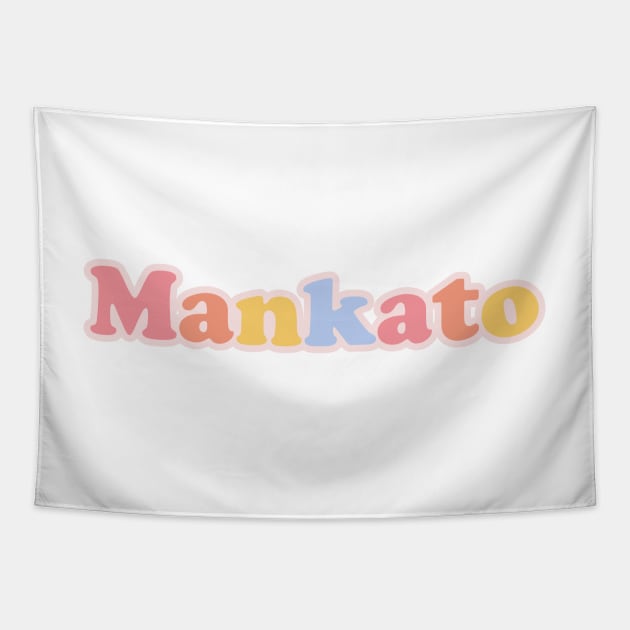 Mankato Pastel Letters Tapestry by sydneyurban