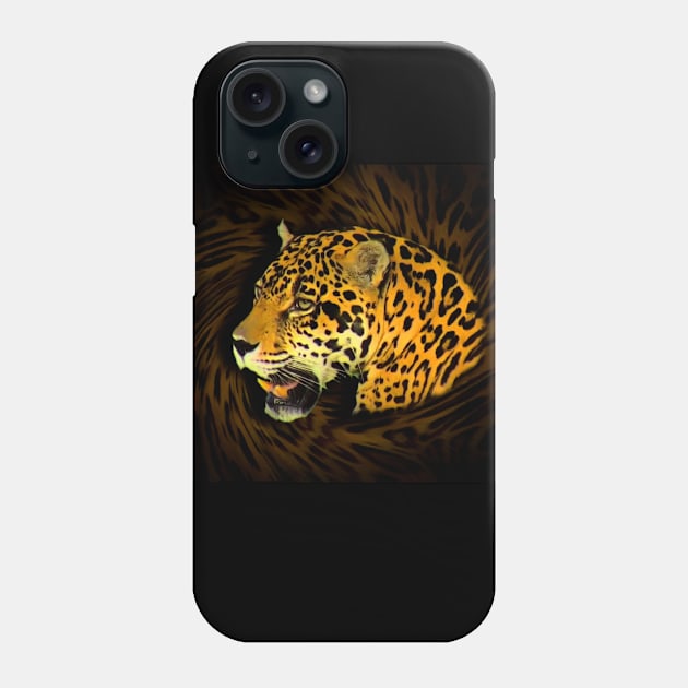 Jaguar portrait Phone Case by Guardi