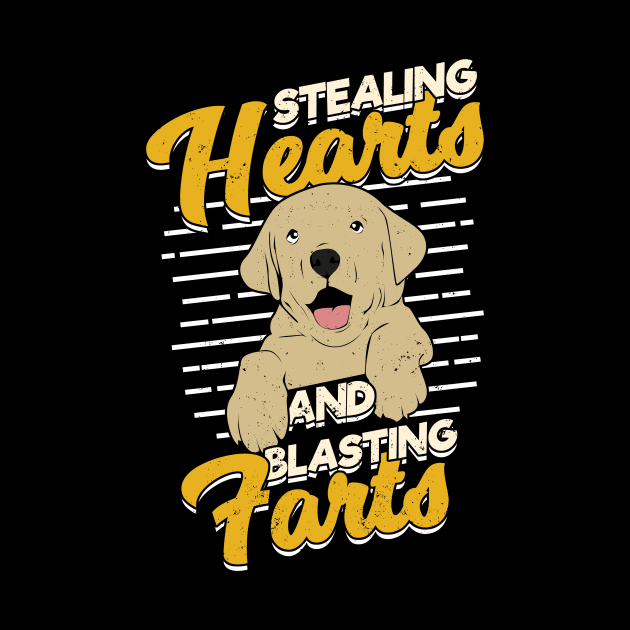 Stealing Hearts And Blasting Farts Labrador Gift by Dolde08