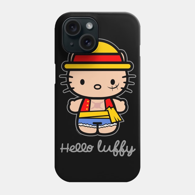 HELLO LUFFY Phone Case by ROBZILLA