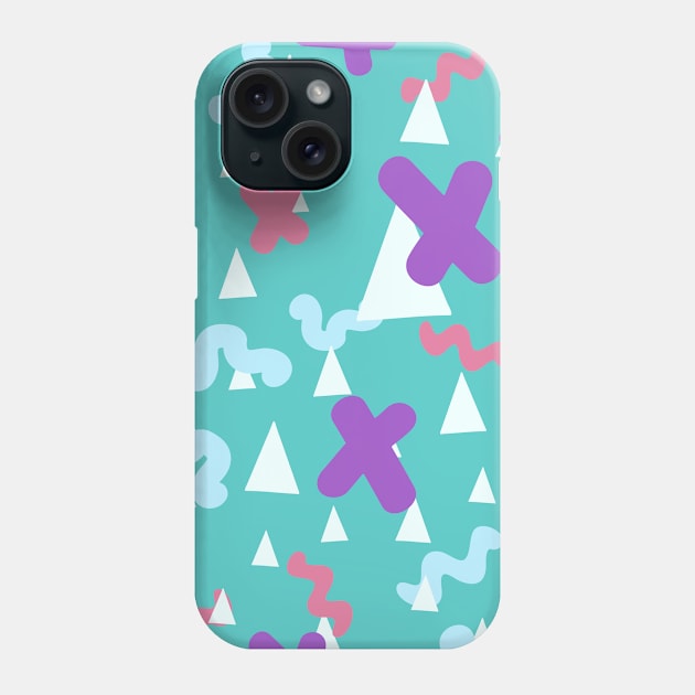 Aqua Pop Geo Pattern Phone Case by so_celia