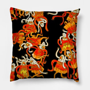 Candy Corn Imps Pillow