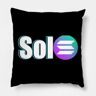 Sol Cryptocurrency Pillow