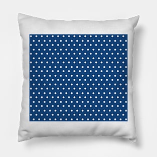 Polka Dots Blue #retro #vintage # 60s # 50s #minimal #art #design #kirovair #buyart #decor #home Pillow