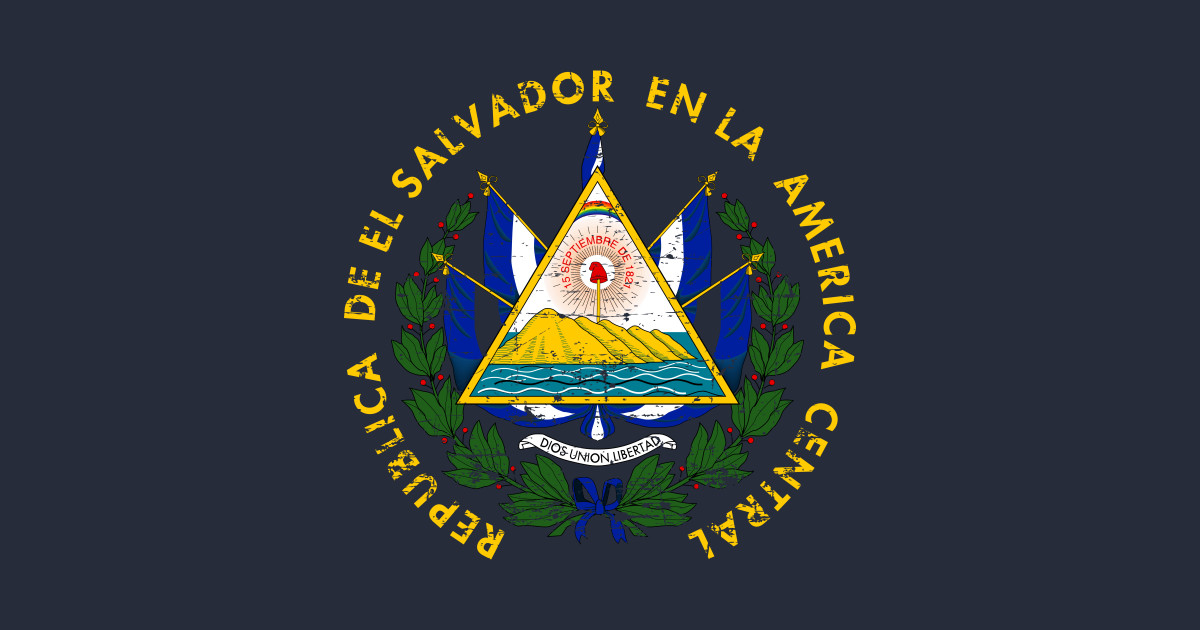 Download Republica de el salvador - coat of arms of El Salvador - grunge design - El Salvador - T-Shirt ...