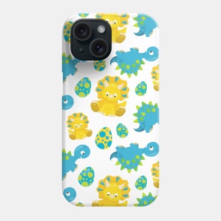 Pattern Of Dinosaurs, Cute Dinosaurs, Baby Dino Phone Case