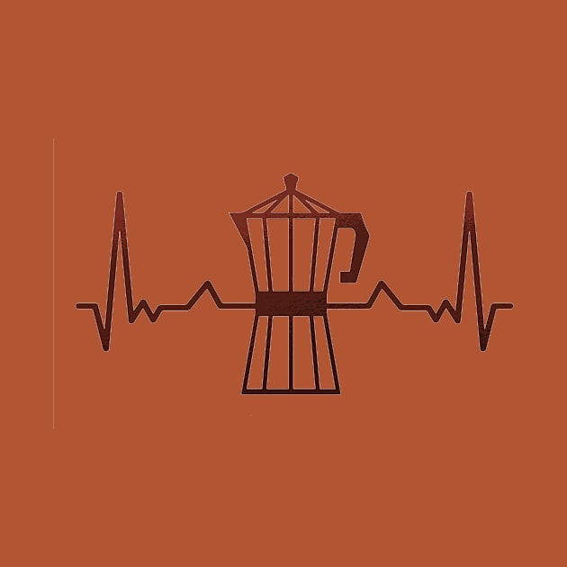 Coffee Maker Heartbeat by Artmoo