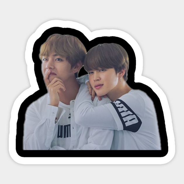V and Jimin BTS - V And Jimin - Sticker | TeePublic V And Jimin Bts - V And Jimin - Sticker | Teepublic