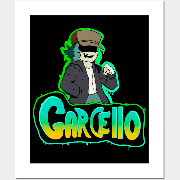 Garcello fnf mod character Funny Tshirt Poster for Sale by
