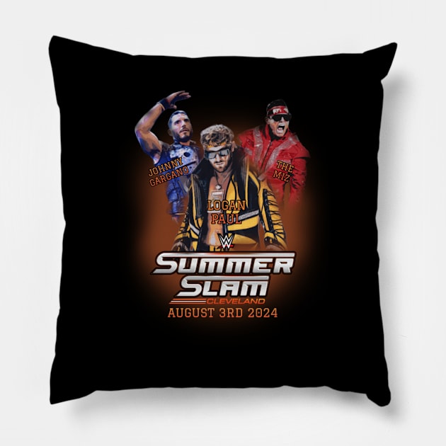 Summerslam Cleveland Pillow by Tuna2105