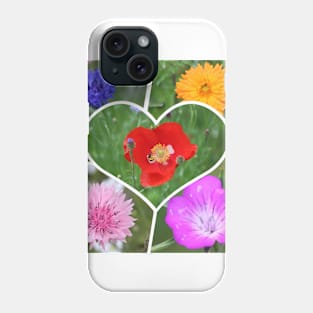 My Heart is Filled with Flowers Photo Collage Phone Case