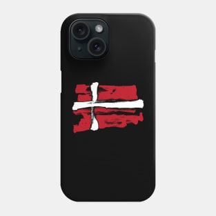 Denmark Flag - Pencil Strokes - Pirates Style Phone Case