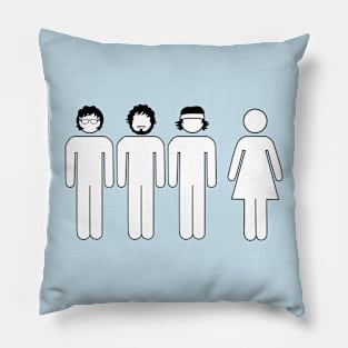 Flight of the Conchords inspired - Too many d***s on the dance floor Pillow