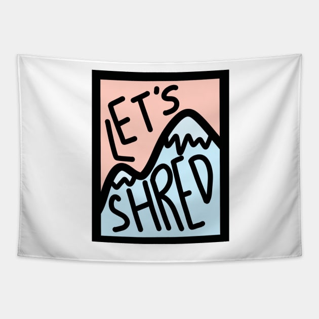 Let’s Shred Tapestry by emilystp23