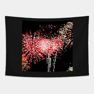 Pixel Firework No.13 Tapestry