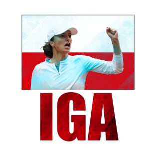 Iga Swiatek Tennis Player #1 US Open Polish Poland Female Tennis Women's Tennis T-Shirt