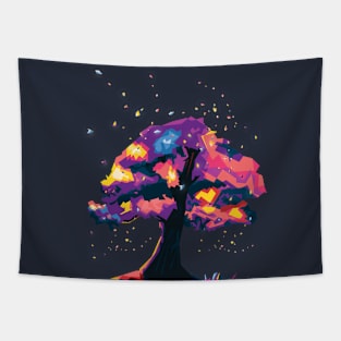 Tree Fantasy Illustration Tapestry