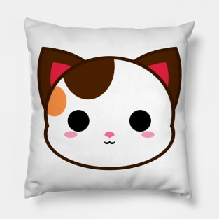 Cute Spotted Calico Cat Pillow