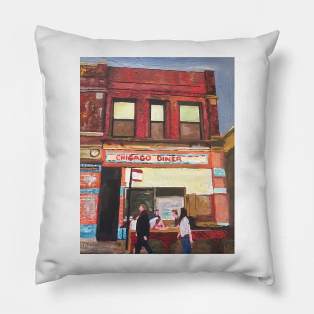 Chicago, Diner Pillow by golan22may