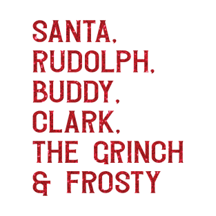 Christmas All Star List T-Shirt