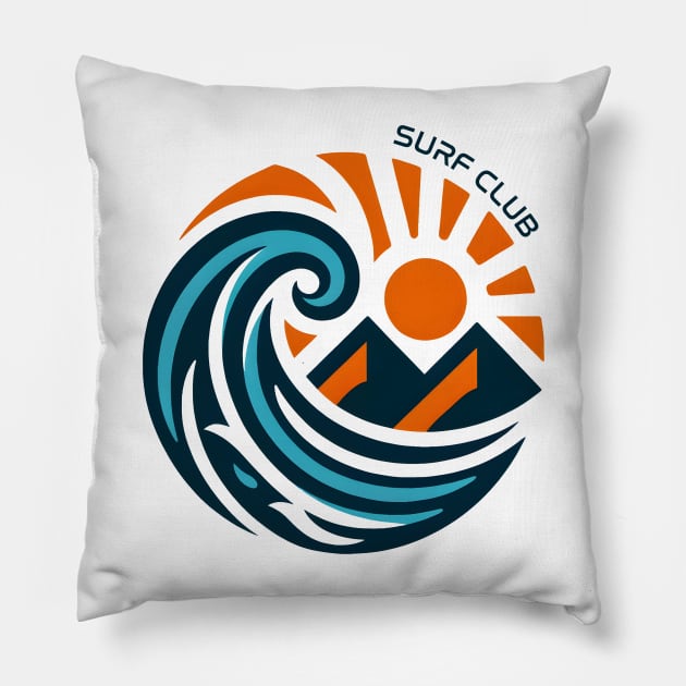 Surf Club Extreme Pillow by DrextorArtist