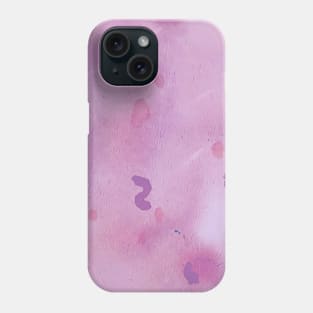 Pink purple watercolor handpainted art Phone Case