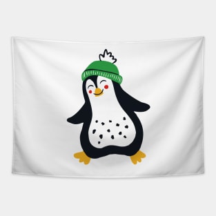 Penguin Party, Gray Tapestry