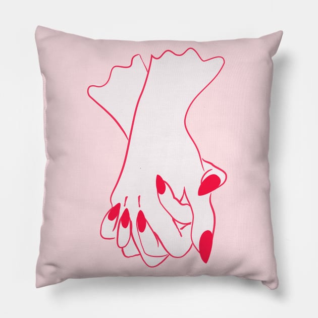 Girls Support Girls Pillow by anneamanda