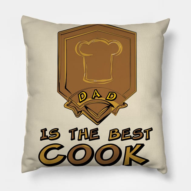 DAD is the best cook birthday gift shirt Pillow by KAOZ