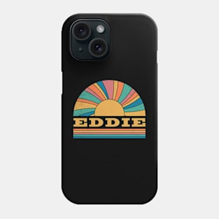 Graphic Eddie Proud Name Distressed Birthday Retro Style Phone Case