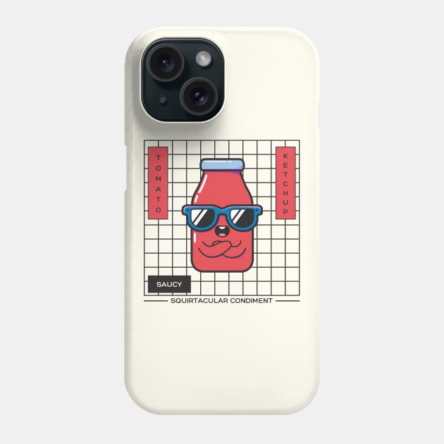 Tomato Ketchup — The Squirtacular Condiment Phone Case by lufiassaiful