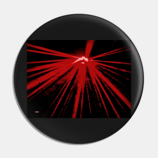 RED LASER UFO Pin by neilstuartcoffey