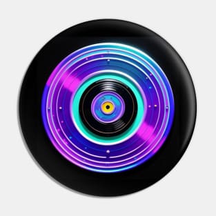 Vinyl Records Holographic Music Record Pin