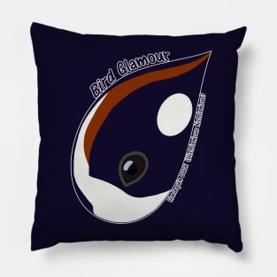 Harlequin Duck (Large Text) Pillow