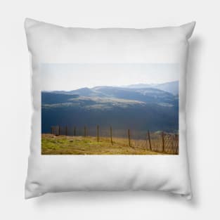 Fence on the Mountain Pillow