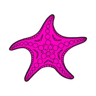 Starfish (black/pink) T-Shirt