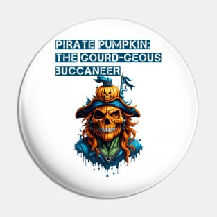 Pirate Pumpkin: The Gourd-geous Buccaneer Pin